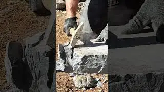 How I shape stone (Stonemason) #stonemasonry