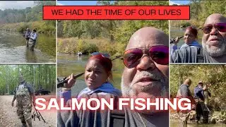WE HAD THE TIME OF OUR LIVES SALMON FISHING #fypyoutube #salmonrun #fishing #fishingvideo #outdoors