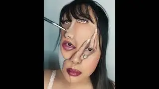 mimles new double face illusion makeup 💄 #mimichoi #makeup #mimles #illusion