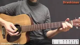 4 gražūs akordai ir melodija (gitaros pamoka)