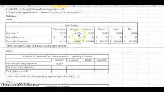 6 Cash Payments for Operating Expenses Budget