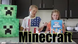 Minecraft Rice Krispie Treats (Creeper)