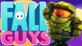 Fall Guys - Master Chief - Gameplay, Close-Up Look, & Emotes