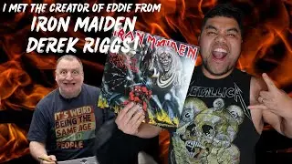 MEETING DEREK RIGGS THE CREATOR OF IRON MAIDEN MASCOT EDDIE! 🎸🤘🏽🔥