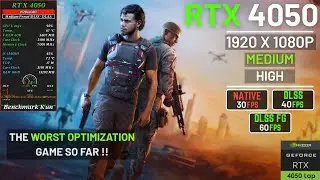 The Worst Game Ever? MindsEye RTX 4050 6GB Laptop Test!