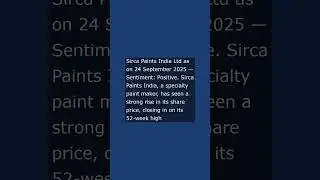 sirca paints india ltd as on 24 september 2025 sen