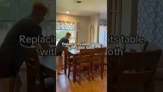 Заменил родительский стол на обеденный стол