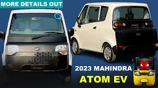 Leaked | 2023 Mahindra Atom EV | India's First Electric Quadricycle With 100 km Range - Details Out