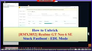 How to Unbrick Realme GT Neo 6 (RMX3852) Hard Brick, Stuck EDL Mode