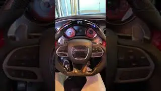 Dodge Hellcat Redeye Charger Custom LED steering wheel install