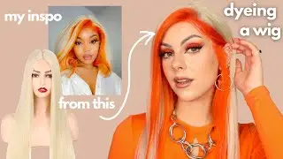 MY BEST WIG YET - Dyeing A Wig Orange - New Sophie Hannah Hair Dye