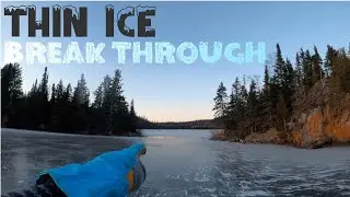 Early Season Winter Camping Trip: Thin Ice, Hot Tent and Ice Fishing