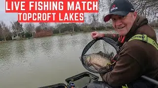 Рыболовные соревнования вживую на озерах Топкрофт, NR35 2BU, #matchfishinguk