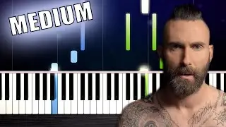 Maroon 5 - Memories - Piano Tutorial (MEDIUM) by PlutaX