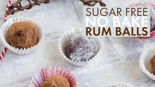 Easy SUGAR FREE Rum Balls | NO BAKE KETO Rum Ball Cookie Recipe