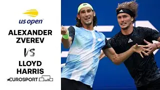Alexander Zverev v Lloyd Harris | 2021 US Open Highlights - Quarter Final | Tennis | Eurosport