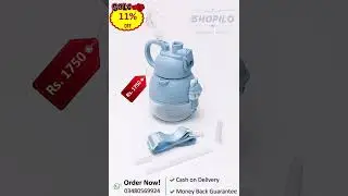Kids&rsquo; School Water Bottle &ndash; Durable, Leak Proof, Cute & Colorful  Pink & Light Blue