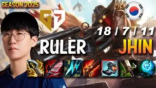GEN Ruler JHIN vs MISS FORTUNE ADC - PAtch 25.S1.1 KR Ranked | lolrec