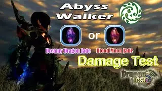 Dreamy Dragon Jade VS Blood Moon Jade for ABYSS WALKER damage test - Dragon Nest Sea
