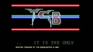 CGA Demo in 16 Colours running on an EuroPC -  CGA capture, using CGA2SCART Pro with a VGA 15Khz mod
