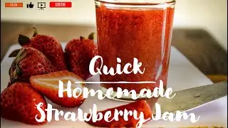 How to Make Strawberry Jam at Home | Only 3 ingredients | Kids favorite Jam