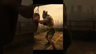 Real life Hitmonchan and Hitmonlee training session