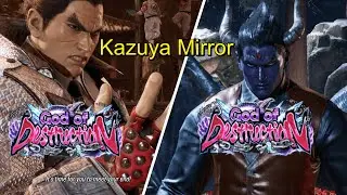 Tekken 8 S2 Destruction level Kazuya mirror match against RJ...