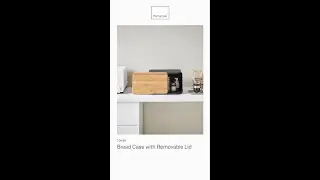 Bread case with a lid that transforms into a cutting board