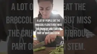How to eat broccoli stems (in description)