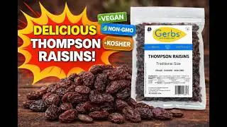 Gerbs delicious Thompson Raisins! packed with fiber, vitamin B6 & C and antioxidants #raisins #food