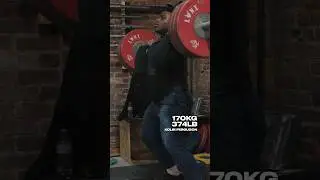 Kolbi power cleans 170kg so he can squat 300kg&hellip; for two! #weightlifting