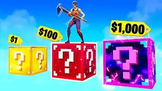 $1 vs $1,000 Lucky Block in Fortnite!
