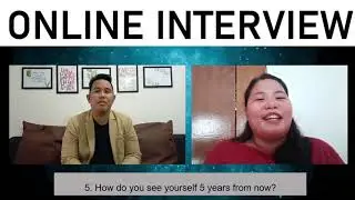 Online Interview Sample Output using OBS Studio
