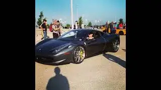 Ferrari 458 with IPE Titanium Exhaust at Cars and Coffee Austin