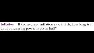If the average inflation rate is 2%