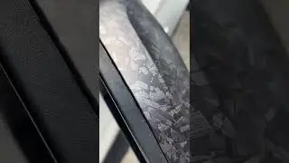Matte Black Forged Vinyl Wrap - Wrap car rearview mirror effect#automobile  #vinylwrapper #wrapping