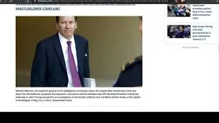 Trump Drains Swamp: Deep State IG Michael Atkinson of UkraineGate Fame, GONE!