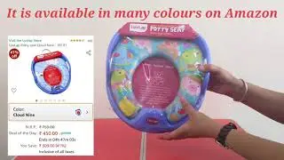 LuvLap Potty seat Bubble Buddy for 2 to 4 years old Kids. Soft Padded Seat with Handle for support.