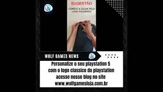 Adesivo Logo Retr&ocirc; Playstation. Console Ps5