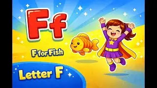 Letter F for Kids | Learn ABC with AlphaHero | Alphabet Learning