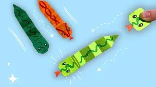 Cómo hacer que una serpiente de papel salte? Descúbrelo aquí!
