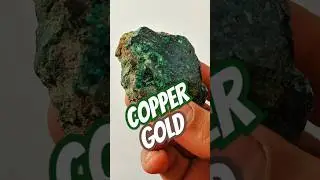 Copper Ore with Gold! 💰✨ #Shorts #CopperOre #GoldDust #Mineral #Treasure