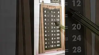 #tables#table4# 4ka pahada#maths tables#table4 reading#trending#ytshorts #shortsfeed #shorts #kids