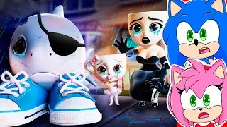 Sonic and Amy watch POOR TRALALERO TRALALA SAD STORY! Italian Brainrot Animation