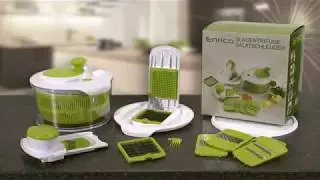 Vin et Cuisine pr&eacute;sente le saladier essoreuse multi d&eacute;coupe
