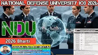 National Defense University Jobs 2026 || NDU Latest Bharti 2026 || SANAULLAH Job Digital ||Apply Now