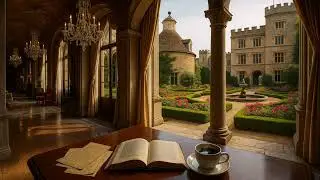 ✨ Enchanted Castle Courtyard | Nature sounds and Healing Frequency |  Study Ambience |  Relax 🌿🏰