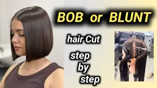 bob haircut / blunt cut for girls / bob haircut for girls / bob hair cutting / blunt haircut 💇🏼&zwj;♀️