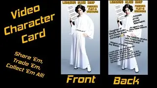 Princess Leia's Theme, Star Wars Parody 'Learning Alien Harp', Princess Play-a Character Card