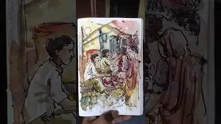 #shorts #shortvideo #short #painting #inkandwatercolor #art #artist #sketchbook #artwork #watercolor